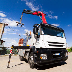 Specialist truck in operation to promote Greenfield Risk Solutions Insurance Brokers - Driver Training Insurance