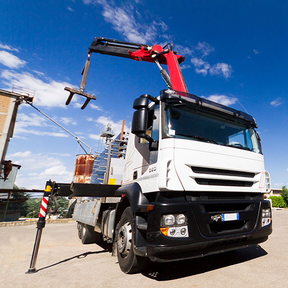 Specialist truck in operation to promote Greenfield Risk Solutions Insurance Brokers - Driver Training Insurance